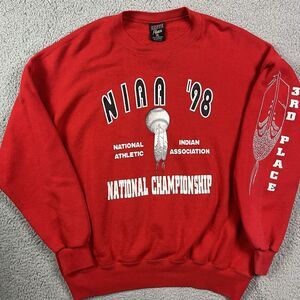 Vintage NIAA National Indian Athletic Association‎ Championship Baseball Sweater